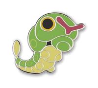 Centro Pokémon: Pin de Pokémon Caterpie, Aleación de zinc/esmalte duro, Sin gemas.