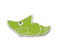 Centro Pokémon: Pin Pokémon Metapod, Aleación de zinc/esmalte duro, Sin gemas.