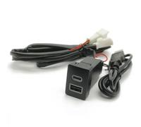 Centro Puerto USB Compatible Con Toyota Para Camry Para Prius Para Corolla Car Quick For Charger Adaptador QC3.0 Para TYPE-C Fast Audio U-disk Puerto USB Coche