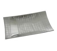 CENTRO RECTANGULAR CERÁMICA PLATA_40X24X8CM