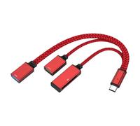 Centro USB C con 3 interfaces USB, fácil de usar, con brillo suave, indica robusto, construcción multifunción, centro USB C para oficina
