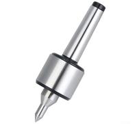 Centro vivo de acero de alto carbono con triple rodamiento para cono morse para contrapunto de torno para un funcionamiento estable y resultados de mecanizado CNC precisos (MT3)