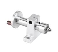 Centro vivo de doble rodamiento, cabezal central giratorio ajustable, piezas de bricolaje, centro de contrapunto de torno telescópico para mini torno, herramienta para trabajar la