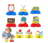 Centros de mesa de regreso a clases, decoración de mesa de fiesta, decoración escolar de aula de 10 pulgadas para arte moderno, suministros profesionales para el hogar, kit de reparación diaria
