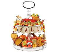 - Centros para mesas | 7 piezas decoración de mesa calabaza hojas de arce bandeja | placas de mesa de madera, bandejas decorativas rústicas para la cocina Decorhome