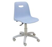 Centrosilla - Silla giratoria Escritorio niños Venezia Gris Color Azul Claro Silla Juvenil con Respaldo Flexible Ideal para Estudio - Carcasa Polipropileno