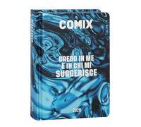 CENTURFIT Comix - Agenda diaria Mignon Plus de 16 meses, agenda escolar 2026-2026, con tapa dura, ideal para la escuela media y superior, 9 x 12,5 cm, metal