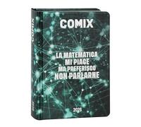 CENTURFIT Comix - Agenda mini diaria de 16 meses, agenda escolar 2025-2026, con tapa dura, ideal para la escuela media y superior, 11 x 15,3 cm, verde