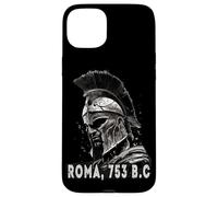 Centurión con Casco Romano, Guerrero Romano del Arte Grunge Carcasa para iPhone 15 Plus