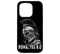 Centurión con Casco Romano, Guerrero Romano del Arte Grunge Carcasa para iPhone 15 Pro