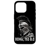 Centurión con Casco Romano, Guerrero Romano del Arte Grunge Carcasa para iPhone 16 Pro