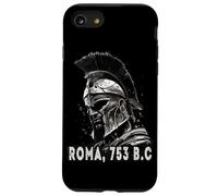 Centurión con Casco Romano, Guerrero Romano del Arte Grunge Carcasa para iPhone SE (2020) / 7/8