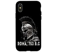 Centurión con Casco Romano, Guerrero Romano del Arte Grunge Carcasa para iPhone X/XS