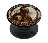 Centurión con Casco Romano, Guerrero Romano del Arte Grunge PopSockets PopGrip Adhesivo