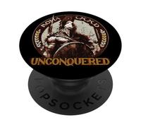 Centurión con Casco Romano, Guerrero Romano del Arte Grunge PopSockets PopGrip Adhesivo