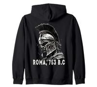 Centurión con Casco Romano, Guerrero Romano del Arte Grunge Sudadera con Capucha
