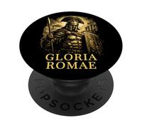 Centurión Romano con Armatura Arte Ilustrado Antigua Roma PopSockets PopGrip Adhesivo