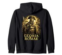 Centurión Romano con Armatura Arte Ilustrado Antigua Roma Sudadera con Capucha