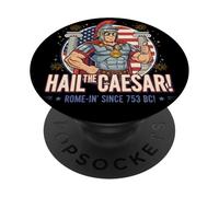 Centurión Romano Divertido Julio César Roma Antigua Juguetón PopSockets PopGrip Adhesivo