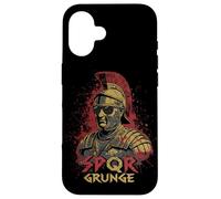 Centurión Romano SPQR Estilo Grunge Gráfico Vinta Carcasa para iPhone 16