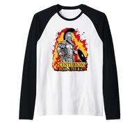 Centurión Romano | SPQR Soldado Imperio Romano Ejército Camiseta Manga Raglan