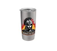 Centurión romano | SPQR Soldado Imperio Romano Ejército Vaso térmico de acero inoxidable de doble pared