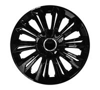 Centurion Tapacubos Extra Fuerte Lacado en Negro 15 Pulgadas, Set de 4