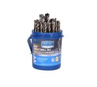 Century Drill & Tool 26529 Pro Grade Cobalt Drill Pod Set U.S.A. 1/16" a 1/2" por 64Ths, 29 piezas