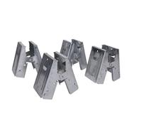 Century Drill & Tool 72994 2x4 Sawhorse Brackets, Set of 4, Galvanized, Compact Storage