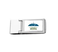 Century Tourism Forum Beijing China - Cartera delgada de bolsillo con clip para dinero, acero inoxidable