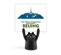 Century Tourism Forum Beijing - Soporte para notas de gato negro con dibujos animados