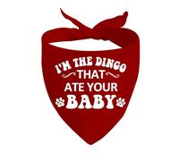 CENWA 1 bandana para perro con texto en inglés "I'm the Dingo That Ate Your Baby" (I'M THE DINGO THAT ATE YOUR BABY D)