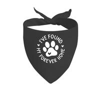 CENWA 1 bandana para perro con texto en inglés «I've Found My Forever Home», bandana adoptada para cachorros (I've Found My Forever Home D)