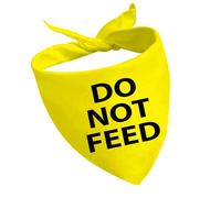CENWA 1 bandana para perros con mensaje «Do Not Feed» para mascotas, alerta médica para perros (no alimentar al Reino Unido)