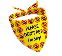 CENWA Bandana para perro con texto en inglés «Please Don't Pet I'm Shy/I'm A Little Anxious Dog» (I'm shy UK)