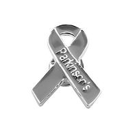 CENWA Pin esmaltado con cinta gris de Parkinson's Awareness, regalo de concienciación de Parkinson, joyería de supervivencia de Parkinsons, 3.0, Acero inoxidable