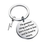 CENWA Regalo inspirado en la cita de Moulin Rouge Lo mejor que aprenderás es solo amar y ser amado a cambio, 3.0, Acero inoxidable