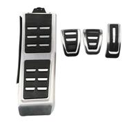 Cenxii Almohadillas Pedales Cubiertas Pedal Acero Inoxidable 2 Piezas para A4 para A5 para Q5 para A6 para Sport AT LHD Freno Antideslizante Gas Sin Taladro Pedales Coche