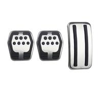 Cenxii Almohadillas Pedales Cubiertas Pedal Antideslizantes Acero Inoxidable para Focus para 2 3 4 para RS para ST para Kuga AT Piezas Sin Taladro LHD Solamente Pedales Coche