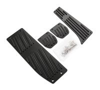 Cenxii Almohadillas Pedales Cubiertas Pedal Reposapiés Embrague Freno Aleación Aluminio para Serie 3 5 para E30 para E90 LHD MT AT Antideslizante Sin Taladro Pedales Coche