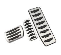 Cenxii Almohadillas Pedales Cubiertas Pedales Acero Inoxidable para Evoque, para Discovery, para Sport, para E-Pace, LHD, AT MT, Antideslizantes, Sin Taladro Pedales Coche