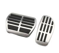 Cenxii Almohadillas Pedales Cubre Pedales de Acero Inoxidable con Reposapiés para Captur 2019-2023 AT LHD RHD Antideslizante Sin Taladro Pedales Coche