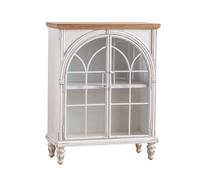 Cenz-888 Aparador rústico Aparador Tipo Buffet, Mueble de Cocina, Mueble de Almacenamiento con Detalles de Madera, Mesa Consola for Sala de Estar, Pasillo, Comedor, Cocina Aparador