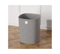Cenz-888 Cubo de Basura Poubelle carrée en plastique sans couvercle, adaptée à la maison, cuisine et au bureau(Grey,Grande)