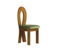 Cenz-888 Silla de Comedor Sillas de Comedor tapizadas con Patas Madera, sillas Acolchadas Modernas Mediados Siglo Respaldo Abierto for, Cocina(A)