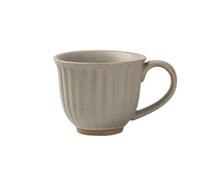 Cenz-888 tazas desayuno Taza de cerámica retro con leche, estilo europeo, hecha a mano.(Grey)