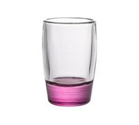 Cenz-888 vasos de agua Vaso de chupito con base de color, 1,5 oz. Vasos transparentes de base gruesa for whisky, tequila, vodka, licores y aguardientes. para la cocina del hogar(Purple)