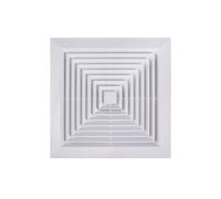 Cenz-888 Ventilación Extractor de aire 60x60cm, ventilador escape silencioso potente montado en el techo, ventilación comercial for oficina, antireflujo