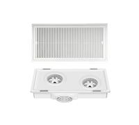 Cenz-888 Ventilación Extractor de aire ultrafino 30 x 60 cm, con motor dual 9, integrado en el techo, for cocina y baño, potente silencioso