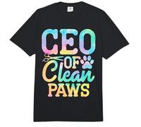 CEO de Clean Paws Dog Groomer Funny Pet Grooming Comfort Colors Adult Heavyweight T-Shirt